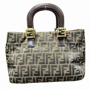 Fendi Zucca Canvas Handbag
